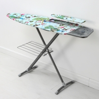 Доска гладильная &laquo;Nika&raquo;, 122&times;40 см, высота до 90 см, европодставка, рисунок МИКС