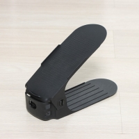 Подставка для хранения обуви регулируемая, 26&times;10&times;6 см, цвет чёрный