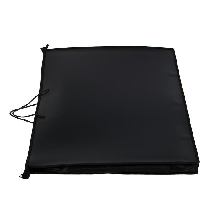 Папка для черчения и рисунков А2, 640 х 470 х 50 мм, 0.8, с ручками, пластиковая, молния сверху, ПМ-А2-35, черная Папка для черчения и рисунков А2, 640 х 470 х 50 мм, 0.8, с ручками, пластиковая, молния сверху, ПМ-А2-35, черная