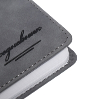 Ежедневник недатированный, А5, 140л, клетка, обл.кожзам, Стиль, серый