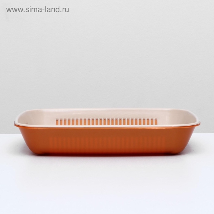 Туалет перламутровый округлый с сеткой 33,5 х 25 х 6 см, золотисто-бежевый Туалет перламутровый округлый с сеткой 33,5 х 25 х 6 см, золотисто-бежевый