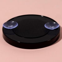 Зеркало макияжное, увеличение × 3, на присосках, d = 9 см, цвет чёрный Зеркало макияжное, увеличение × 3, на присосках, d = 9 см, цвет чёрный