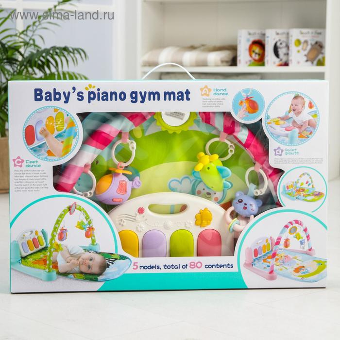 Развивающий музыкальный коврик «Слонята», 72х45 см. Развивающий музыкальный коврик «Слонята», 72х45 см.