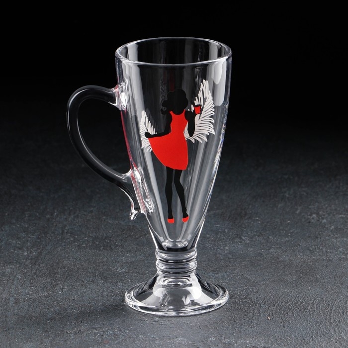 Кружка стеклянная &laquo;Мисс&raquo;, для чая/кофе, 250 мл, МИКС