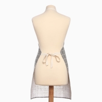 Фартук Экономь и Я Клетка.цвет бежевый, 56*70&plusmn;4см, 100% хл, рогожка