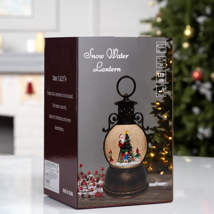 Фигура светодиодная &laquo;Сказочные гномы&raquo;, 20х10.5 см, музыка, батарейки ААх3 (не в комплекте), USB, свечение тёплое белое