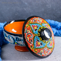 Сахарница Риштанская Керамика "Самарканд", 300 мл, микс