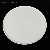 Подставка для десертов керамическая с крышкой-клош на деревянной ножке &laquo;Эстет&raquo;, d=24,5 см, цвет белый