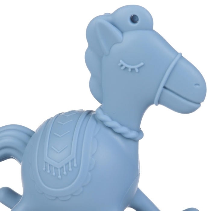 Игрушка - прорезыватель силиконовый с погремушкой «Лошадка», цвет голубой, Крошка Я Игрушка - прорезыватель силиконовый с погремушкой «Лошадка», цвет голубой, Крошка Я