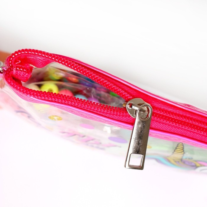 Набор с прядями, тату, стразами, в сумочке