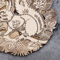 Подставка под горячее "Белочка", D = 15 cм,можжевельник