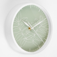 Часы настенные, d-20 см, интерьерные, "Листья", бесшумные Часы настенные, d-20 см, интерьерные, "Листья", бесшумные