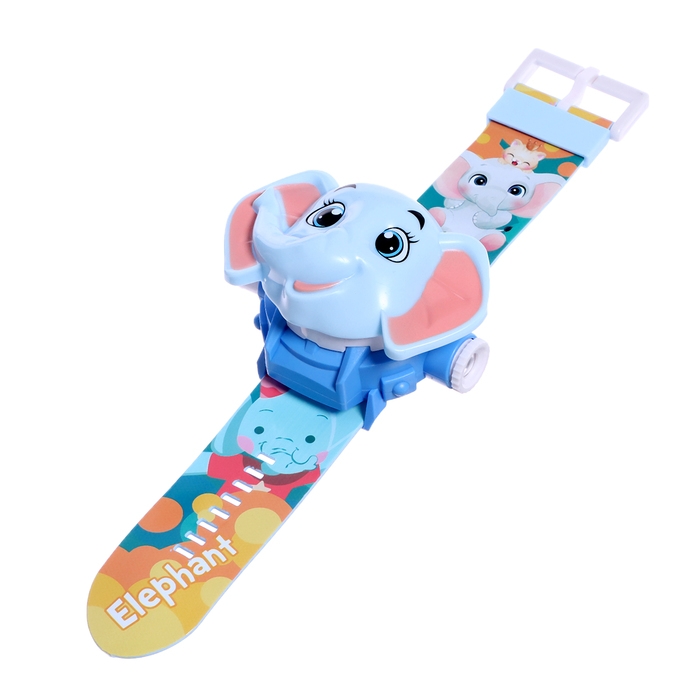 Часы-проектор &laquo;Слоник&raquo;, свет