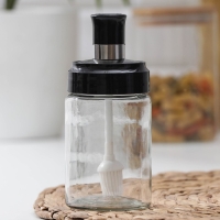 Бутылка стеклянная для масла Доляна &laquo;Глейд&raquo;, с кулинарной кисточкой