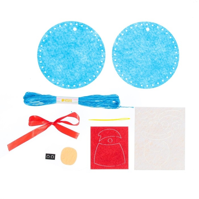 Ёлочный шар своими руками на новый год &laquo;Дед Мороз&raquo;, новогодний набор для творчества