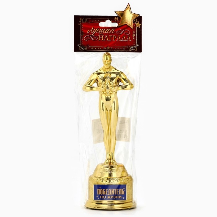 Кубок наградная фигура «Победитель по жизни», оскар, пластик, 18 х 6,3 см. Кубок наградная фигура «Победитель по жизни», оскар, пластик, 18 х 6,3 см.