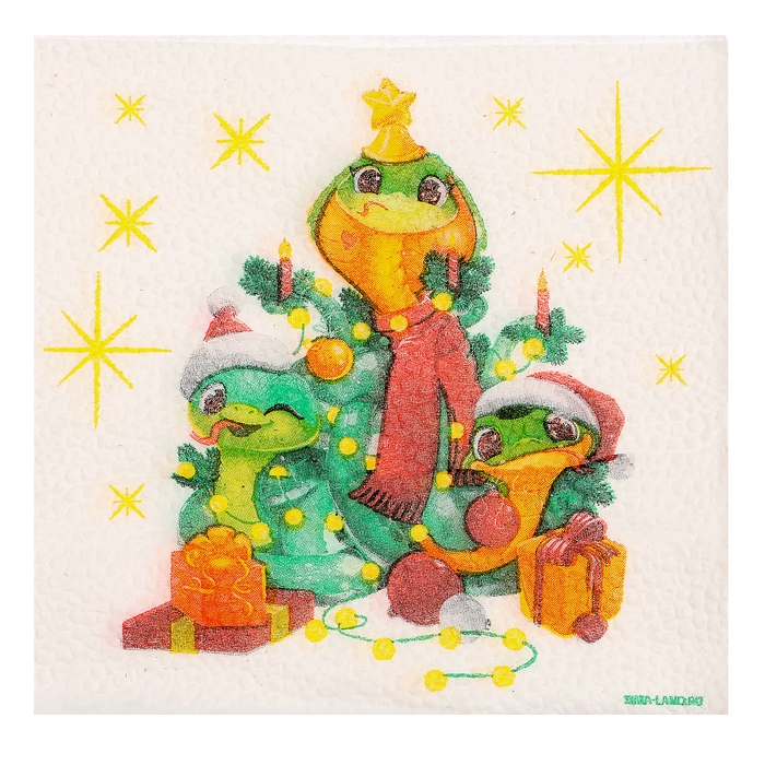 Салфетки новогодние бумажные «С Новым годом: ёлочка», однослойные, 24х24 см, 50 шт. Салфетки новогодние бумажные «С Новым годом: ёлочка», однослойные, 24х24 см, 50 шт.