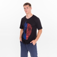 Футболка мужская, цвет черный, face, размер 50 Футболка мужская, цвет черный, face, размер 50