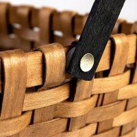 Корзина плетеная (секвойя), 28x23xH16/31 см, 1 шт., коричневый