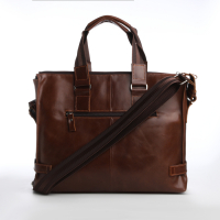 Сумка деловая XL ZOLO, отдел на молнии, наружный карман, цвет коричневый Сумка деловая XL ZOLO, отдел на молнии, наружный карман, цвет коричневый