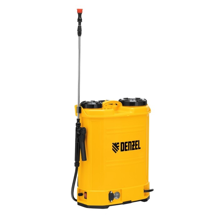 Опрыскиватель ранцевый аккумуляторный DENZEL D-16LA 64789, 16 л, 12 В, 8 Ач Опрыскиватель ранцевый аккумуляторный DENZEL D-16LA 64789, 16 л, 12 В, 8 Ач