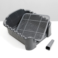 Туалет "Риф" со столбиком, для собак, 40 х 40 см, серый FIX Туалет "Риф" со столбиком, для собак, 40 х 40 см, серый FIX