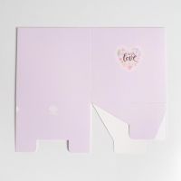 Коробка подарочная для цветов с PVC крышкой, упаковка, &laquo;С Любовью&raquo;, 12 х 12 х 12 см