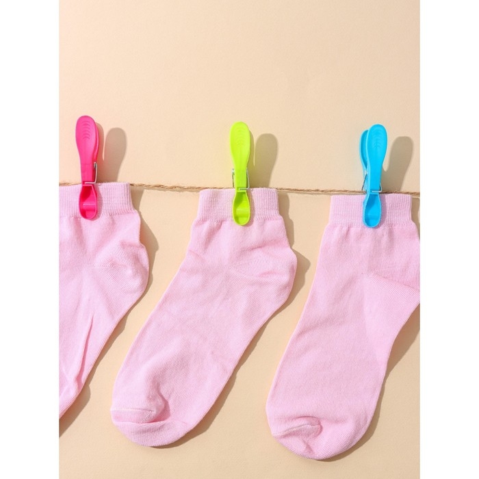 Прищепки бельевые Доляна &laquo;Ложки&raquo;, 8,2&times;1,7&times;3,5 см, 24 шт