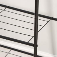 Вешалка - стойка напольная для одежды Доляна &laquo;Лофт&raquo;, с двумя полками, 59&times;35&times;152 см, цвет чёрный