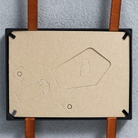 Фоторамка тройная на тесьме  L-3 10х15 см  черный (пластиковый экран)