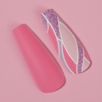 Накладные ногти &laquo;Розовое настроение&raquo;, 12 шт, с клеевыми пластинами, форма балерина, разноцветные