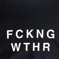 Зонт женский механический &laquo;FCKNG WTHR&raquo;, 8 спиц, d=95, цвет чёрный