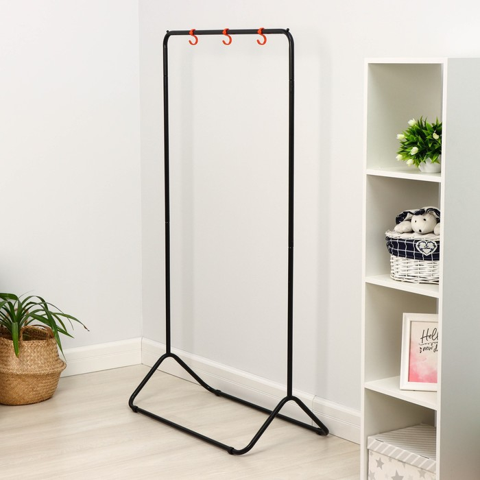 Стойка для одежды &laquo;Радуга&raquo;, 82,5&times;42&times;150 см, цвет чёрный
