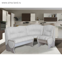 Кухонный уголок КУ- 9, категория 1, 1230/1740 х700х940, Ясень шимо светлый/Белый