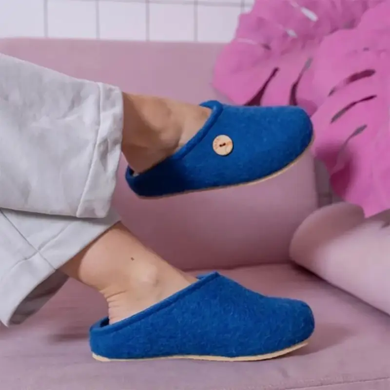 Домашние валенки Step, синие (василек), размер 47