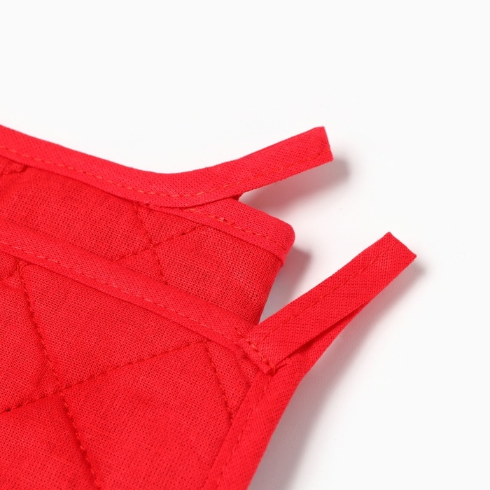 Набор кух. Доляна "Крепких объятий": прихватка 17х17 см, варежка-прихватка 20х28 см, 35%хл,