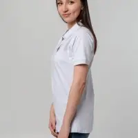 Рубашка поло женская Virma Stretch Lady, белая, размер S