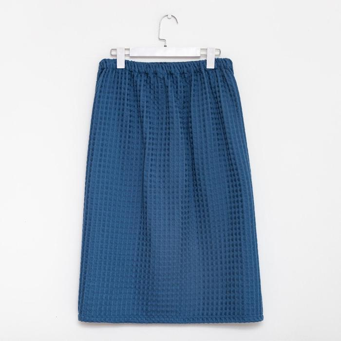 Килт вафельный банный Этель «Boho» 75*145 см. цв. синий, 100% хл, 290 г/м2 Килт вафельный банный Этель «Boho» 75*145 см. цв. синий, 100% хл, 290 г/м2