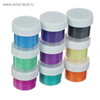 Краска по ткани, набор 9 цветов х 15 мл, Луч, перламутровая, акриловая на водной основе Краска по ткани, набор 9 цветов х 15 мл, Луч, перламутровая, акриловая на водной основе