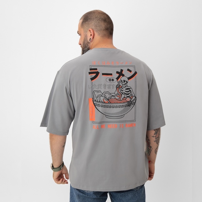 Футболка мужская MIST Ramen, серый, р. 56