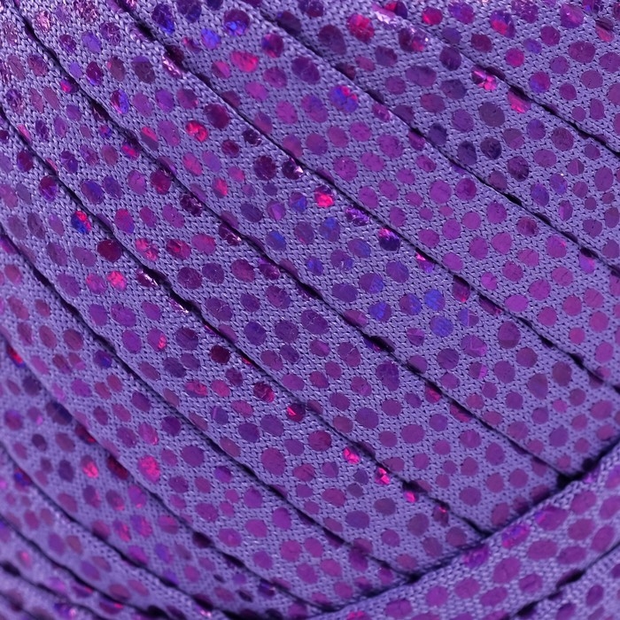 Трикотажная пряжа металлик "Змеиная чешуя" 75 гр (Сирень)