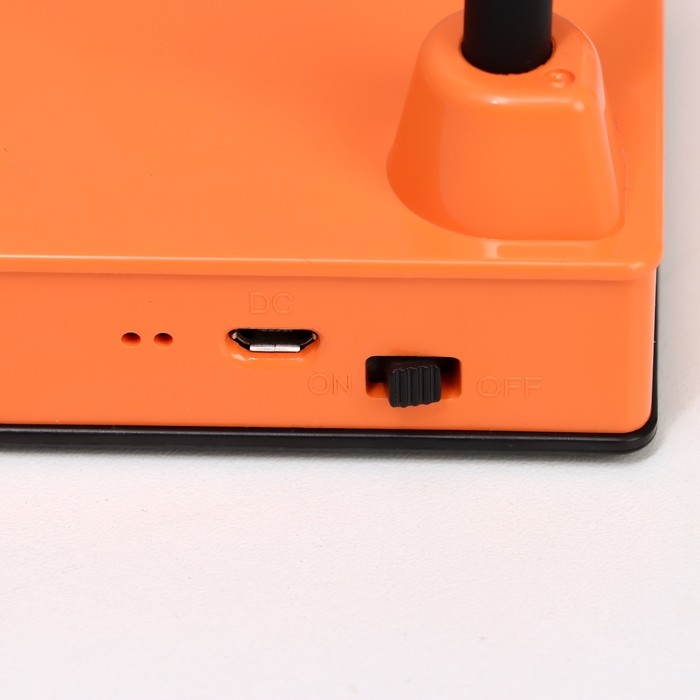 Настольная лампа Настольная лампа "Парасоль" LED, от USB/АКБ 6 Вт сенсор 3000-6000 оранжевый 14х10х37 см RISALUX 100