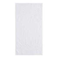 Полотенце махровое LoveLife "Border" 70х130 см, цвет белый, 100% хлопок, 380 гр/м2 Полотенце махровое LoveLife "Border" 70х130 см, цвет белый, 100% хлопок, 380 гр/м2