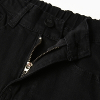 Джинсы для девочек, цвет чёрный, рост 128 см