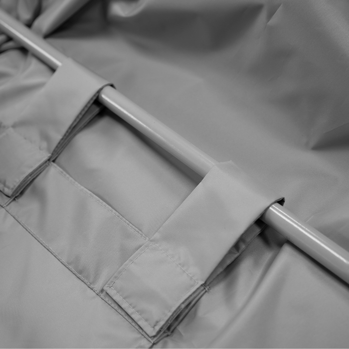 Штора уличная Witerra на петлях 210D, 145x200см, серый, пэ 100%