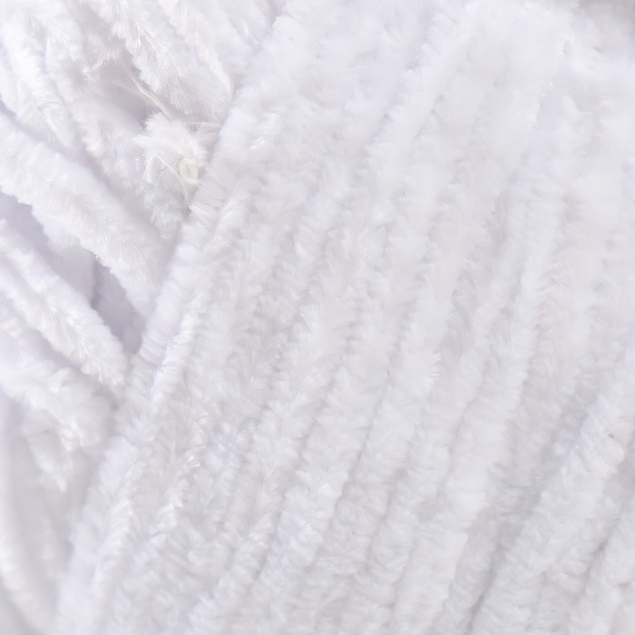Пряжа "Velour" 100% микрополиэстер 170м/100г (840 белый)