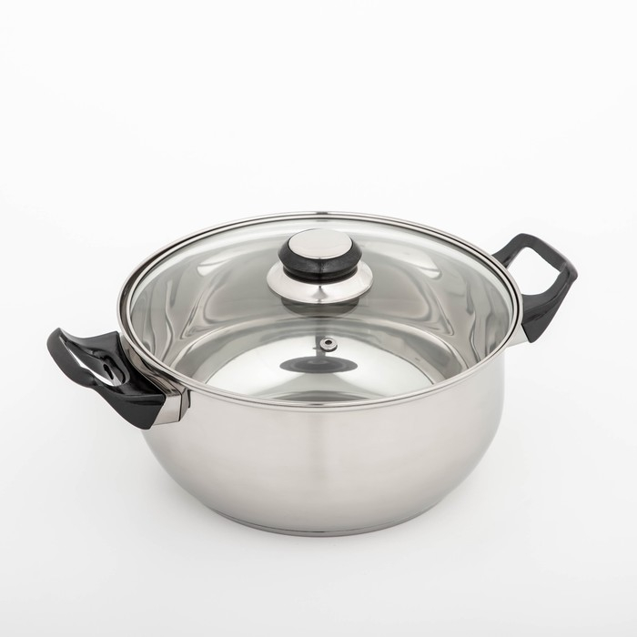 Кастрюля, 3.7 л, d=22 см, капсульное дно, индукция Кастрюля, 3.7 л, d=22 см, капсульное дно, индукция