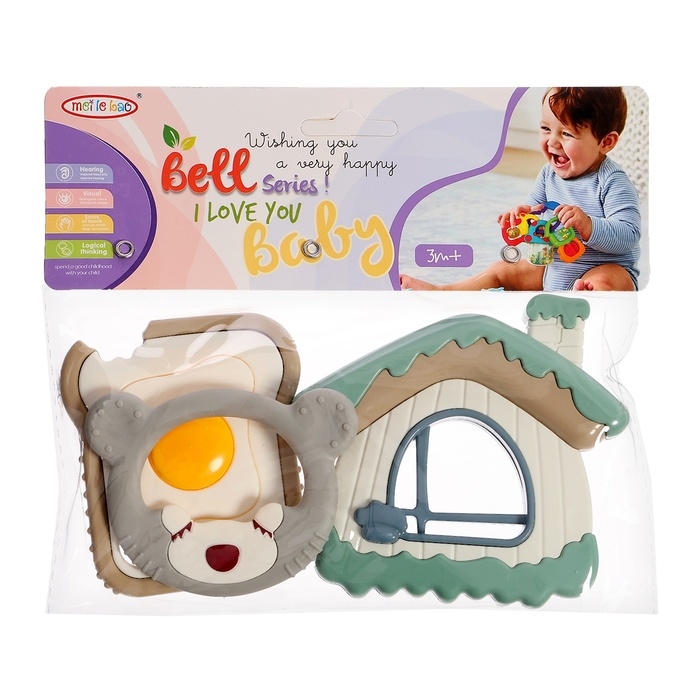 Набор прорезывателей для зубов «Мишутка», 3 шт. Набор прорезывателей для зубов «Мишутка», 3 шт.