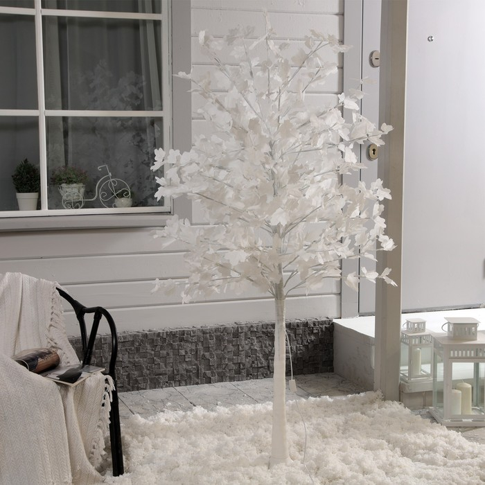 Светодиодное дерево «Клён белый» 1.8 м, 350 LED, постоянное свечение, 220 В, свечение тёплое белое Светодиодное дерево «Клён белый» 1.8 м, 350 LED, постоянное свечение, 220 В, свечение тёплое белое