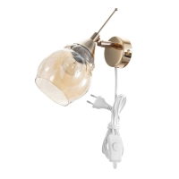 Бра "Авета" Е27 40Вт золото 21х12х18см Бра "Авета" Е27 40Вт золото 21х12х18см